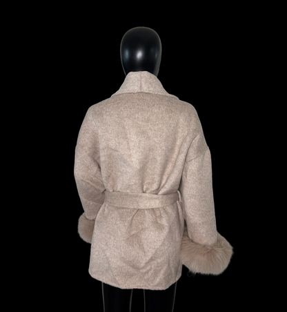 BEIGE WOOL TRENCH