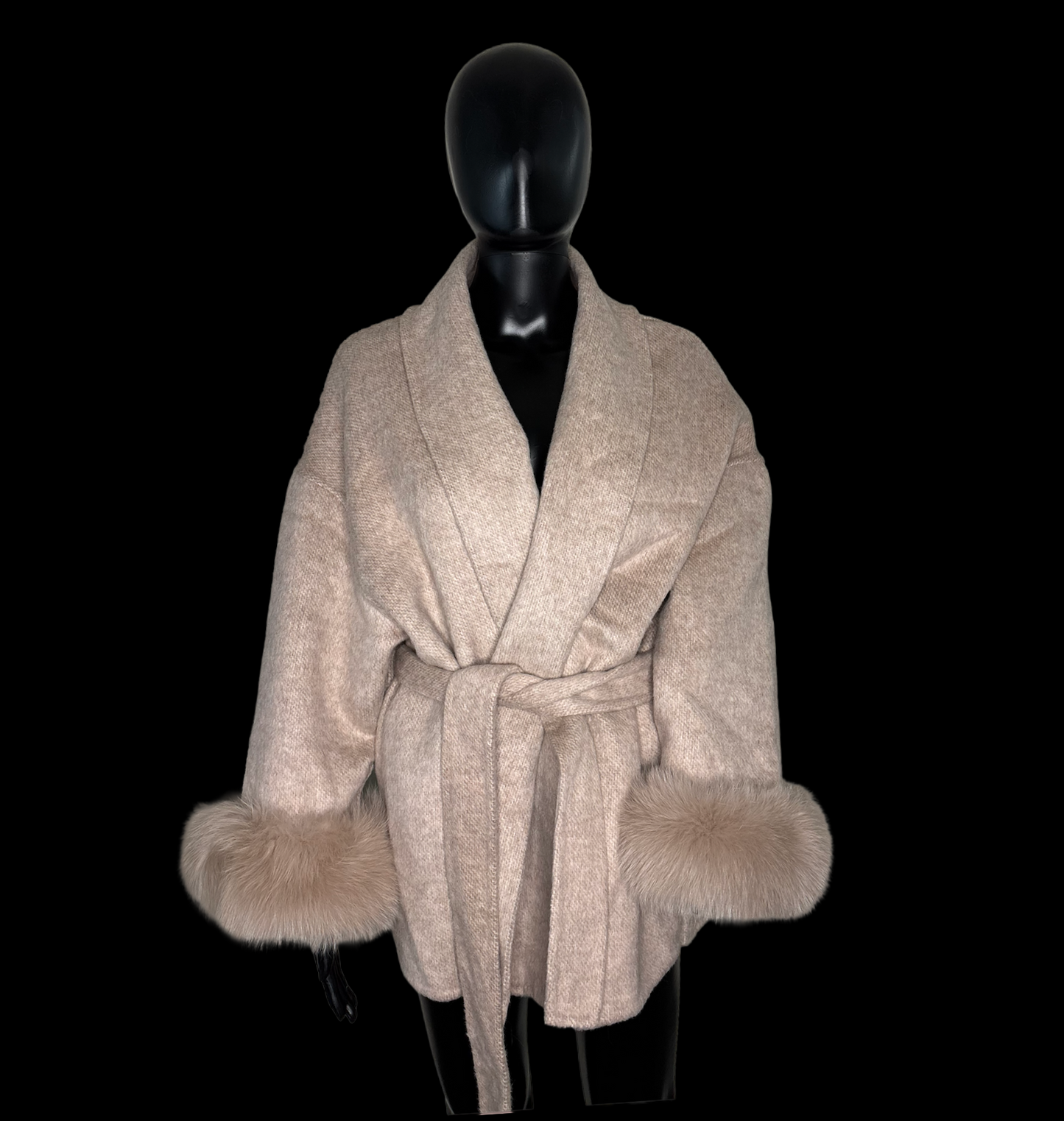 BEIGE WOOL TRENCH